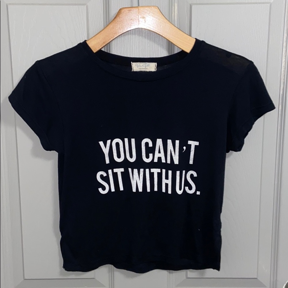 Brandy Melville / John Galt Crop Word Top